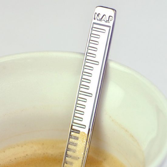 Coffee spoon with NAP measurement for Rijkswaterstaat