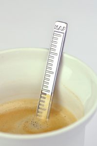 Coffee spoon with NAP measurement for Rijkswaterstaat