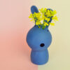bunny vase, colour petrol, detail