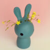 bunny vase, colour turquoise, detail