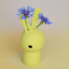 bunny vase, colour yellow, detail