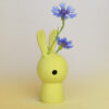 bunny vase, colour yellow, side view